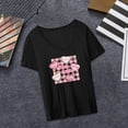 thumbnail image 1 of Camiseta de manga corta para mujer, camisetas básicas transpirables de moda, ropa de calle, camisetas con cuello redondo para compras deportivas, uso diario Negro Yinane  Camiseta para mujer, 1 of 8