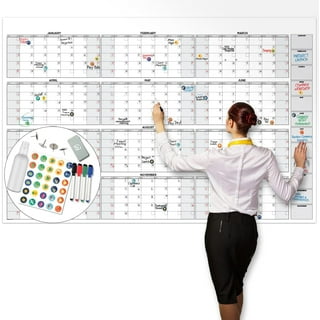 Yearly Dry Erase Calendar