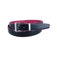 thumbnail image 2 of CTM® Leather Matte Reversible Croc Print Clamp on Buckle Belt, 2 of 5