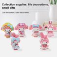 thumbnail image 1 of Figura de acción de 6 uds., figura de conejo de Cinnamoroll de My Melody Kuromi de Pvc simulado de alta calidad para colección LingWen 8390606273321, 1 of 1