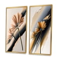 thumbnail image 3 of Designart "Hyperrealistic Gerbera Blossoms I" Gerbera Framed Wall Art Set Of 2 - White Floral Gallery Wall Frame Set For Home Decor, 3 of 6