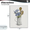 thumbnail image 4 of Stupell Industries Traditional Kitchen Spoons & Blue Blooms White Framed Giclee Art, 11 x 14, by Carol Robinson, 4 of 8