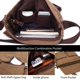 thumbnail image 5 of Bolso de hombro de lona vintage Bolso de hombro unisex Bolso de mensajero de lona para hombres / mujeres, bolsos de hombro para iPad de 7.9 pulgadas, para el trabajo, la universidad, los viajes, los deportes Azul L ACTIVE Biensenido a ACTIVE, 5 of 5