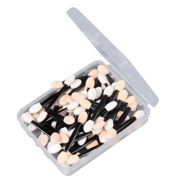 50 Brochas Desechables de Doble Punta para Sombras de Ojos, Herramientas de Maquillaje