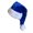 Royal blue, variant on NEXAVKPR Christmas Santa Hat Thicken Plush and White Brim for Christmas Parties Dress Up Multicolored Santa Hat Thicken Plush for Holiday Comfort Liner Christmas New Year Symbol Cap with White Brim