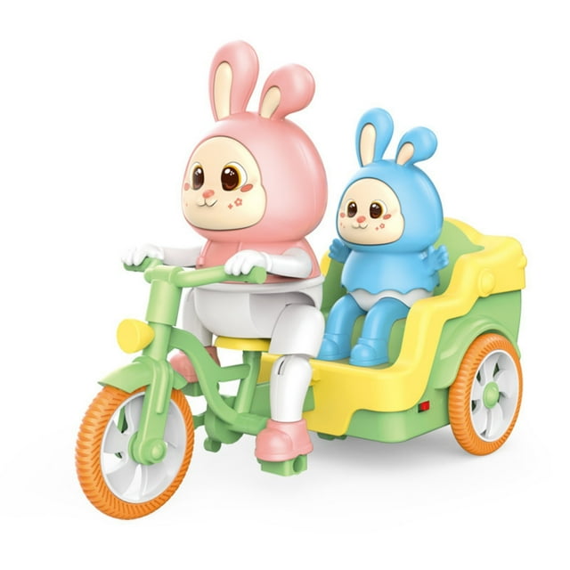 Design Unique! Tricycle d'Animaux de Dessin Animé Apportant et à Votre Bébé le Compagnon pour Grandir! Construction pour Enfants de 3 à 5 Ans Jeu de Ruche Jeu d'Association d'Animaux en Bois pour Tout-Petits de 2 à 4 Ans Alphabet
