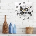 thumbnail image 5 of Square Wall Clock Silent Non-Ticking Battery Operated Retro 7.78" Clock for Bedroom Living Room Decor Halloween Font and Spider Web, 5 of 9