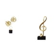 thumbnail image 1 of Figura De Hoja De Hierro, Estatua, Obra De Arte, Escultura Coleccionable, Adorno De Mesa Para Escritorio, Armario, Interior, Inauguración De La Casa, Chimenea, Nota Musical, Resina, Centro De, 1 of 8