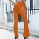 thumbnail image 5 of Pantalones acampanados elásticos de color sólido transparente de malla sexy para mujer Pompotops ulkah939560, 5 of 5