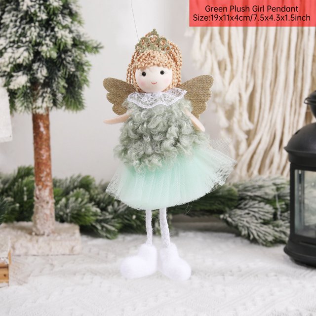Happy New Year 2024 Gifts Christmas Angel Doll Navidad 2023 Xmas Tree Ornaments Christmas Decorations for Home Noel Natal Decor
