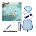 thumbnail image 3 of Pool Skimmer Net With Pole Hot Tub Spa Leaf Cleaner Net Plastic Framed Fine Mesh Net Easily Removes Leaves, 3 of 4