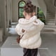 thumbnail image 2 of Gibobby Chaqueta de invierno para niñosNiños Bebé Unisex Sólido Primavera Invierno Lindo Abrigo Con Capucha Chaqueta Acolchada Outwear Ropa(Blanco, 4-5 Años), 2 of 5