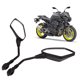 thumbnail image 5 of Espejos retrovisores laterales para motocicleta fácil instalación resistente sólido compatibilidad universal lente de vidrio transparente espejo para manillar de 087 ANGGREK Otros, 5 of 8
