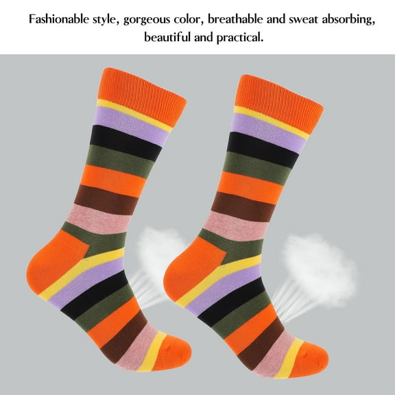 TAILTOSS 1 Pair Mens Lightweight Socks Cotton Comfortable for Autumn and Winter