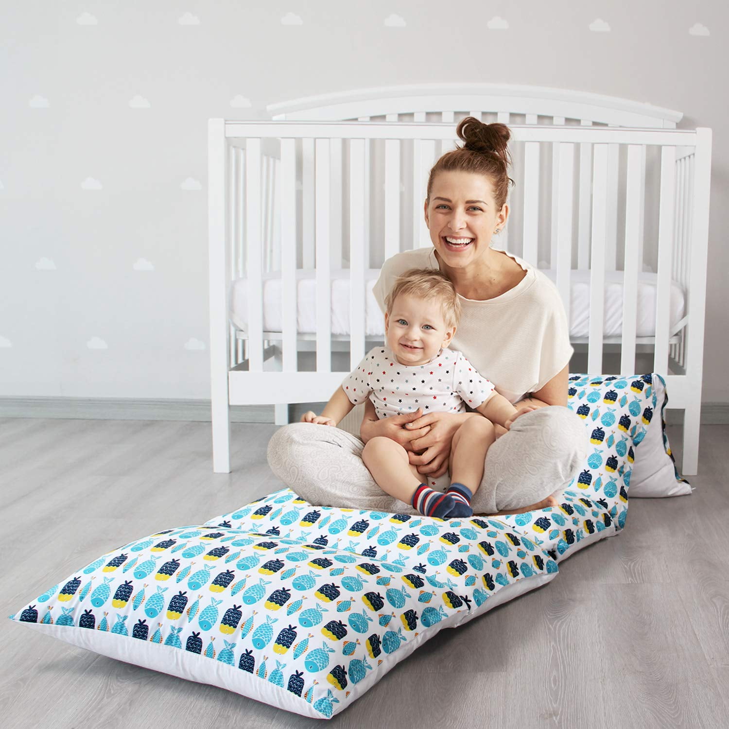 Biloban Kids Floor Pillow Lounger Cover, Cover Only, Non ...