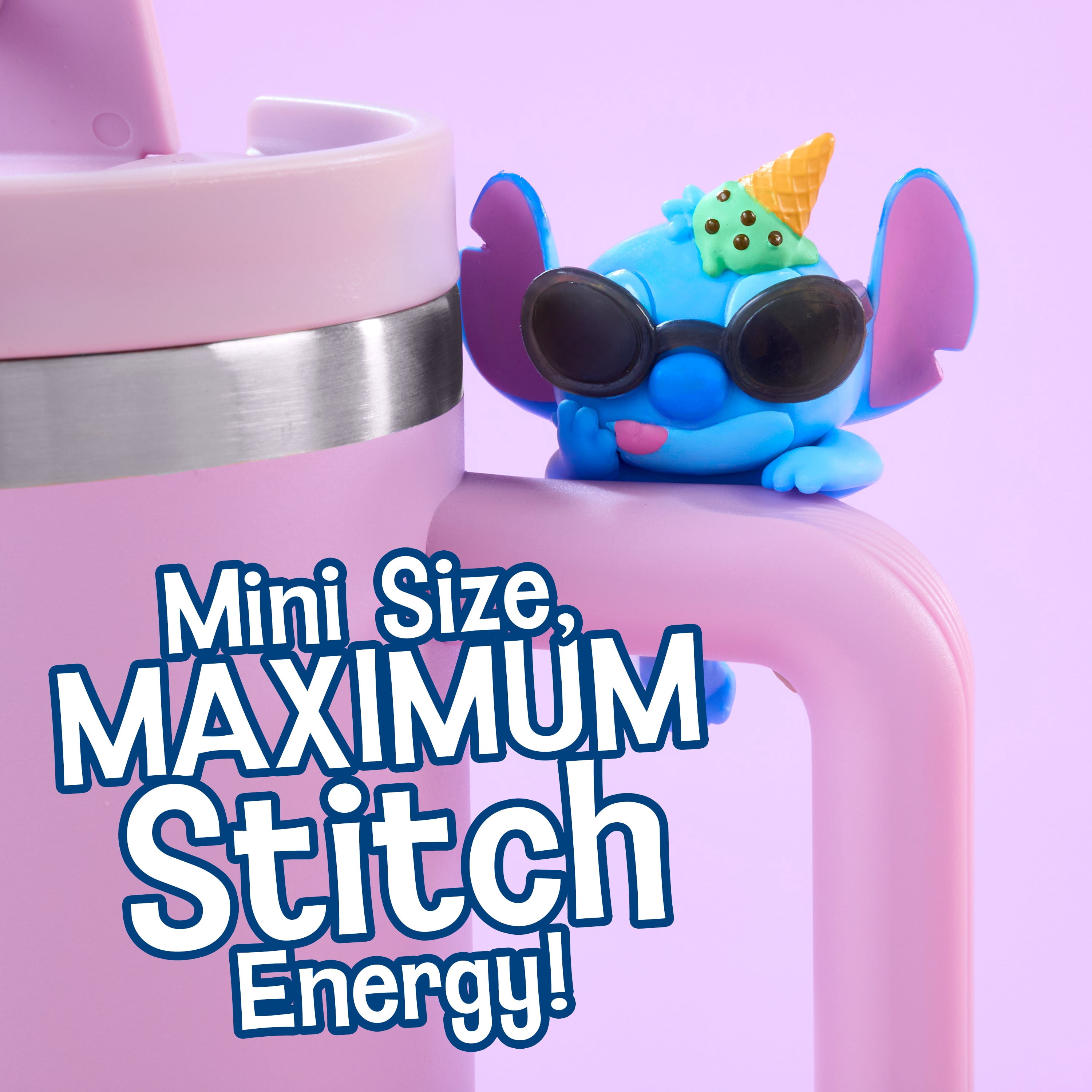 Disney Stitch Attachmeez Collectible Mini Figure Blind Box Series 2, Hangs off Books, Phones & More