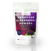 powbab Sambucus Elderberry Powder - from 100% Freeze-Dried Organic Elderberries, Chilean