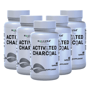 Activated Charcoal - 2600 mg Highly Absorbent - Gas & Bloating - Detox Supplement - Derived from Coconut Shells - Hallusa Natural - 300 Capsules