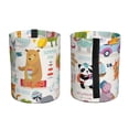 thumbnail image 2 of Wukai Travel Animals Print Car Trash Can - Easy to Clean Hanging Garbage Bin - Removable Liner - Leak-Car Garbage Can - Waterproof Trash Can for Car and SUV, 2 of 7