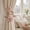 Light purple#327, variant on Handmade Faux Flower Jute Rope Curtain Tiebacks Boho No Drill Window Drape Holdbacks for Bedroom 15.75x3.15 in