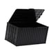 thumbnail image 1 of Estuche de almacenamiento de contenedor de carga en miniatura con tapa y soporte único de gran capacidad. Negro, 1 of 9