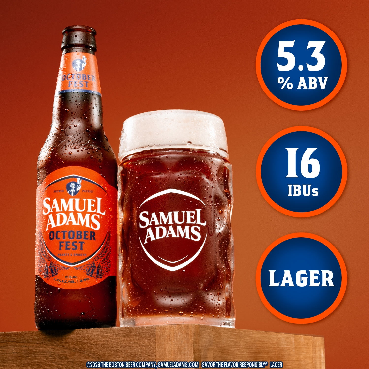 Samuel Adams Seasonal Craft Beer, 12 pack, 12 fl. oz. Glass Bottles, 5.3% ABV