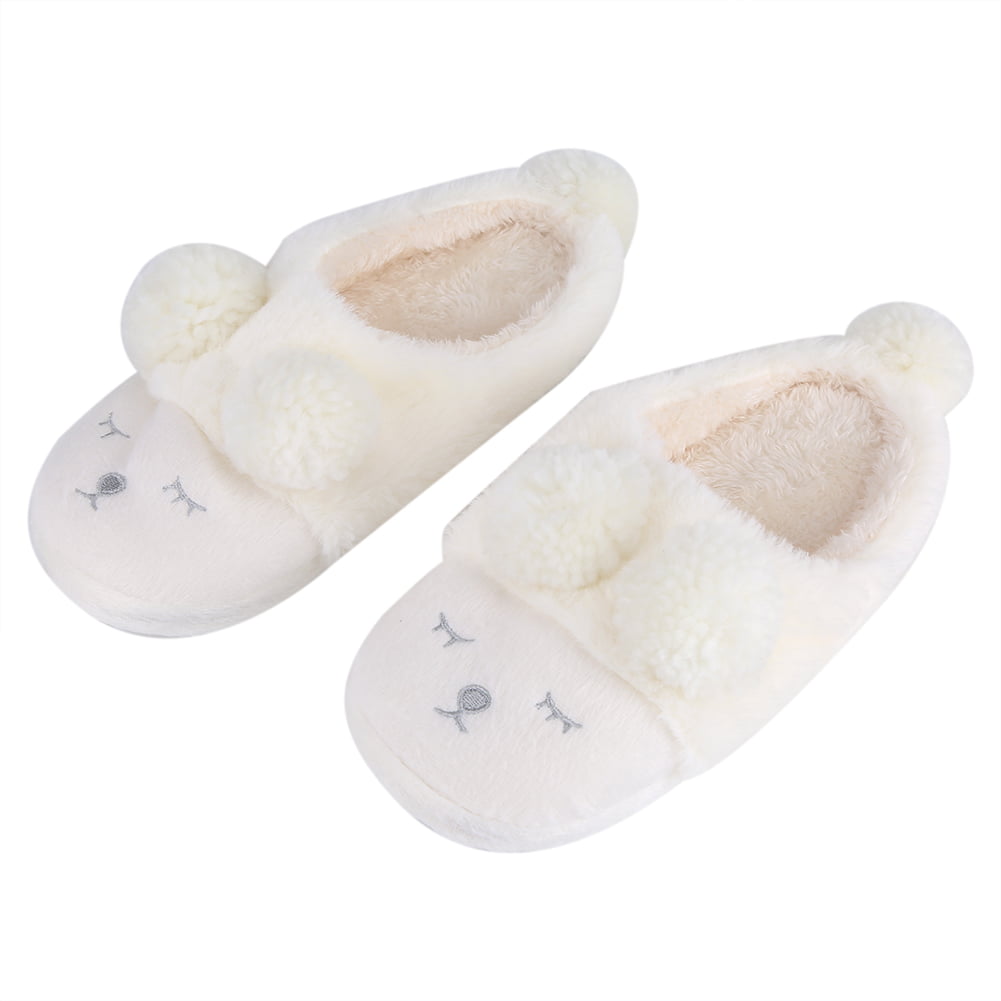 vanberfia Cute Home Shoes Baby Girls Boys Fur Lined Indoor House Warm Winter Home Slippers