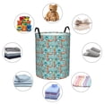 thumbnail image 4 of Zufioo Sea Lighthouse Print Round Dirty Clothes Basket, Waterproof Standing Dirty Clothes Bag, Suitable for Home, Bathroom, Car Trunk-Medium, 4 of 6