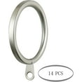 thumbnail image 2 of MERIVILLE 14 pcs 1.5-Inch Inner Diameter Metal Flat Curtain Rings with Eyelets, Fits Up to 1 1/4-Inch Rod (Set of 14, Pewter), 2 of 2