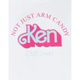 thumbnail image 4 of Barbie - Camiseta Not Just Arm Candy de Ken Retro de Manga Corta para Hombre (Blanco), 4 of 5