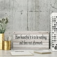 thumbnail image 3 of Wood Sign How Beautiful It Is To Do Nothing, And Then Rest Afterward Funny Office Decor Wall Decoration Wood Sign Hanging Home Decor Wooden Farmhouse Wall Decor For Living Room Decor 12" X 6", 3 of 7