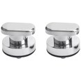 thumbnail image 1 of Suction Cup Handle Door 2 Pieces Suction Cup Handle Drawer Cabinet Fridge Door Glass Portable Mobility Handle Silver, 1 of 5