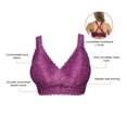 thumbnail image 4 of Parfait Adriana Banded Stretch Lace Wireless Bralette (P5482),32FF,Blackberry, 4 of 6