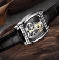thumbnail image 5 of Christmas Day Gift Luxury Men's Tourbillon Automatic Mechanical Watch Genuine Leather Band Silver, 5 of 8