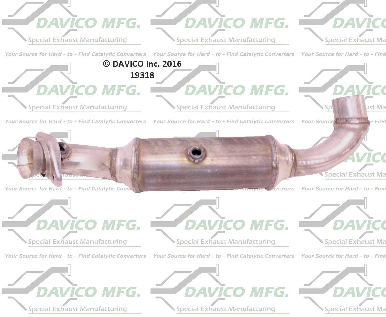 Davico Mfg Catalytic Converter P/N:19318 Fits select: 2009-2010 FORD F150, 2007-2013 FORD EXPEDITION