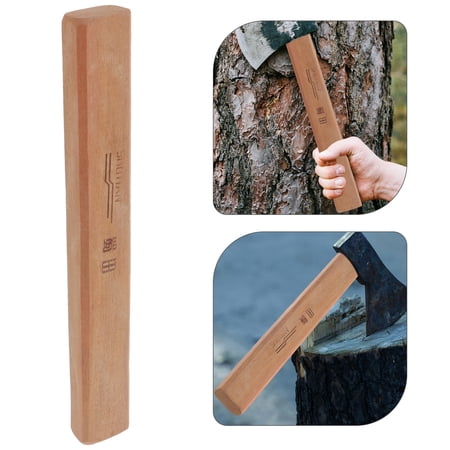 WORGEOUS 1Pack Axe Handle Replacement Ergonomic Wood For Gardening Hiking Cutting Firewood 11.8x1.6x1In