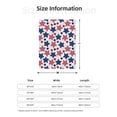 thumbnail image 4 of Throw Blanket for Couch Sofa and Bed, star USA Flag Print Super Soft Plush Throw Blanket, Fuzzy Cuteness Comfy Warm Washable Flannel Blanket & Throws for All Season 60"x50", 4 of 5