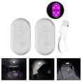 thumbnail image 2 of Car Interior LED Sensor Light, USB Rechargeable Auto  Ambient Lamp for Dark Spaces, Mini Design, Clear Lighting, One Touch Perspective Lighting, ABS Material, 120mA Battery, 2 of 8