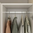 thumbnail image 5 of KULAGAGA 3 Door Armoire Wardrobe Closet with Hanging Rod White,47.2”L x 17.7”W x 70.9”H., 5 of 8