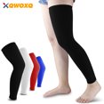 thumbnail image 2 of 1 PCS Manchon de Compression pour Jambe Complète, Support pour Genou, Cuisse, Mollet, Arthrite, Course & Basketball, Coussinets pour Jambe Unique pour Hommes Femmes 1 PCS Blanc TG, 2 of 6