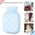 NANAHuang Small Hot Water Bottle Bag for Hot & Cold Compress with Cover