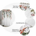 thumbnail image 5 of Fabric Shower Curtain, Christmas Winter Pine Leaves Pine Cones Red Berries Bathroom Curtain with 12 Hooks Waterproof No Bad Odor Machine Washable Bath Curtains for Bathroom, Spa Room, 72"x78", 5 of 6