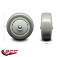 thumbnail image 2 of SCC - 3" Gray Poly on Polyolefin Wheel Only - 3/8" Bore - 300 lbs Capacity, 2 of 2