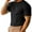 01 Black, variant on Awdenio Men's T-shirts Short Sleeve Casual Ribbed Shirts Lightweight Crewneck Tees Stretchy Undershirts