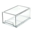 thumbnail image 1 of MesaSe Food Container with Easy Grip Base Stackable Pull Out Storage Box for Shelves Countertops Freezer - Medium, 1 of 2