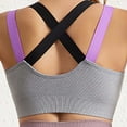 thumbnail image 5 of Joau Sports Bra for Women, Criss-Cross Back Padded Strappy Seamless Workout Gym Bras Medium Support High Impact Yoga Bra with Removable Cups, 5 of 6