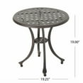 thumbnail image 4 of Outdoor Dining Table, Outdoor 19" Cast Aluminum Side Table_61112.00, Bronze Outdoor Coffee Table,Aluminium Patio Table, Garden & Outdoor & Patio Furniture Outdoor Tables Outdoor 19" Cast Aluminum Sid, 4 of 9