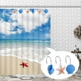 thumbnail image 5 of Visland 12PCS Starfish Seashell Conch Style Shower Curtain Hooks Rust Proof Rings Bathroom Hangers Resin Decorative Shower Curtain Hook, 5 of 5