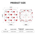 thumbnail image 5 of Goofa Heartbeat Symbol Printed Couch Cushion Covers,Soft and Durable Throw Pillow Case , Floral Sofa Magic Sofa Stretch Cushion Couch Covers Washable, 5 of 9