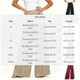 thumbnail image 3 of Ailaofu Women's Fall High Waist Jacquard Wide Leg Pants Button Formal Palazzo Trousers for Evening and Workwear, 3 of 6